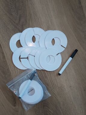 Lot Of 20 Blank Clothing Rack Sizers Round Size Markers Dividers